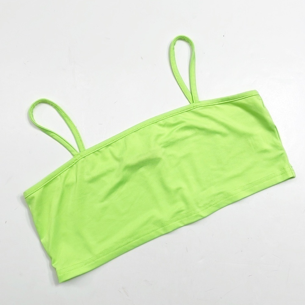 SHEIN neon green crop top